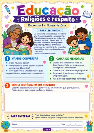 Página 2 da unidade 1: Nossa história